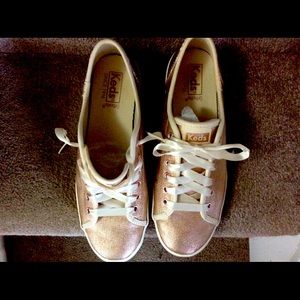Keds sz 8.5 rose gold sneakers. Good condition.